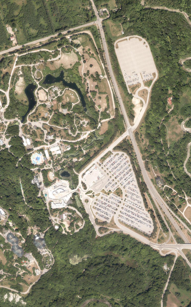 Toronto Zoo — aerial / top-down view