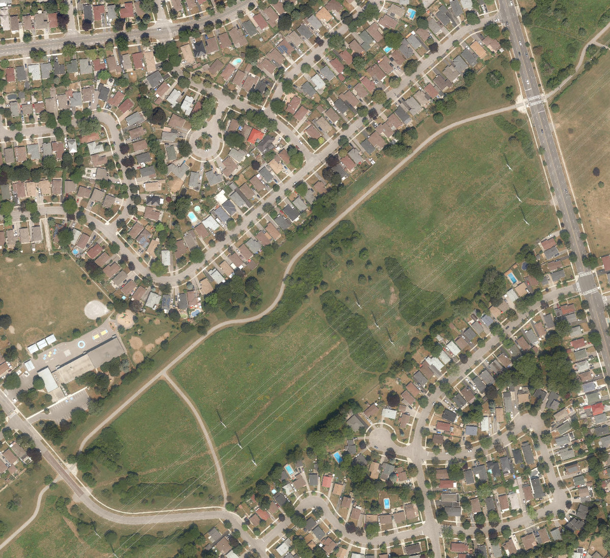 Scarborough Hydro Green Space, site photograph