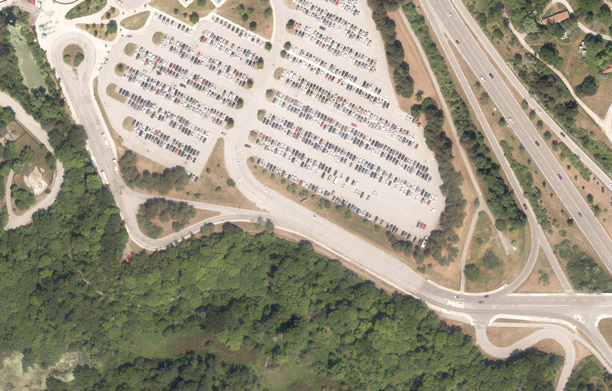 Toronto Zoo — aerial / top-down view