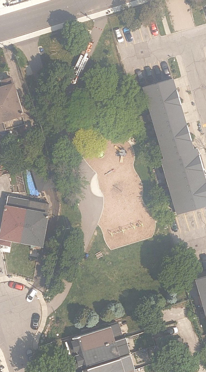 Henrietta Park — aerial / top-down view