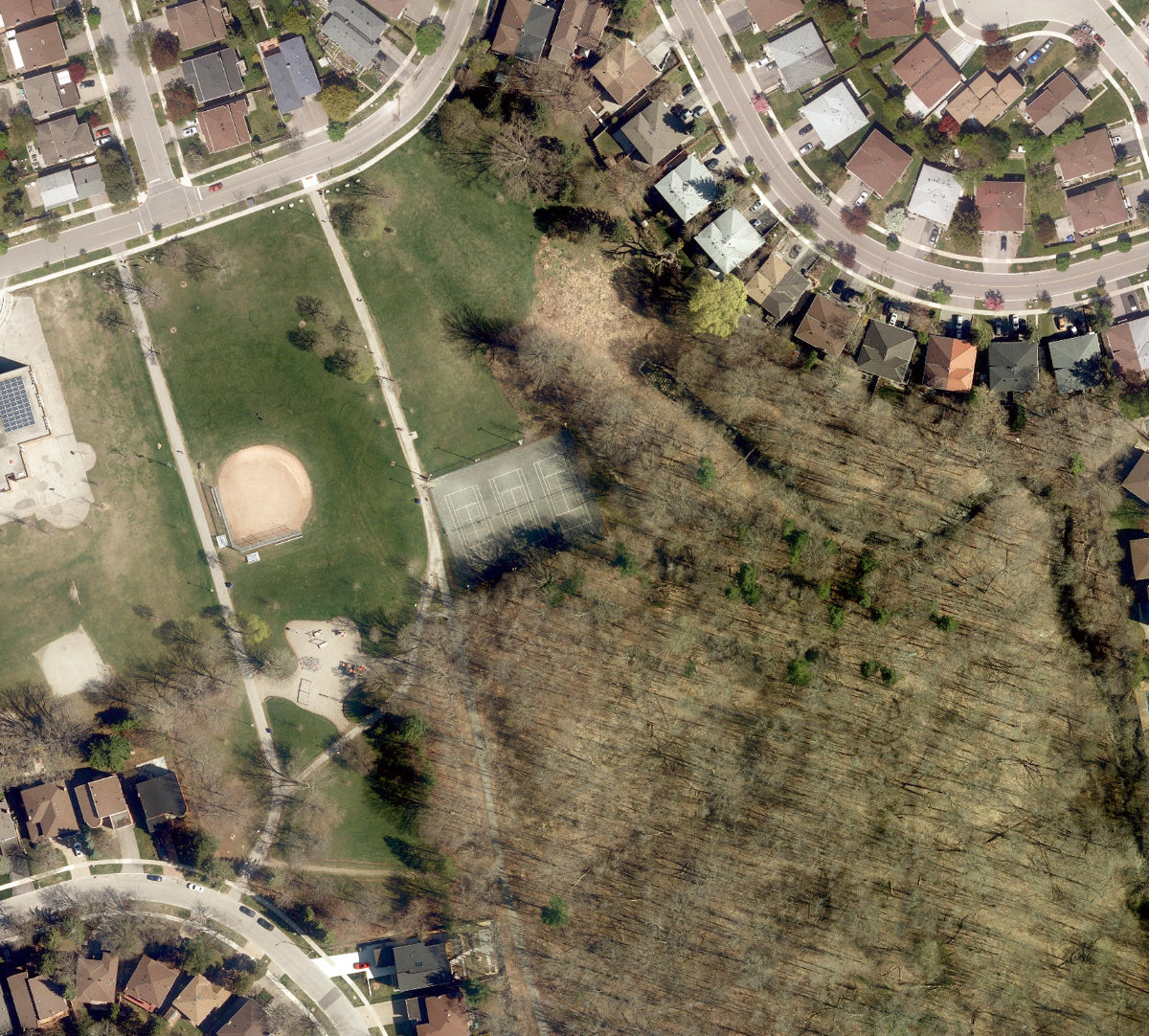 Bestview Park — aerial / top-down view