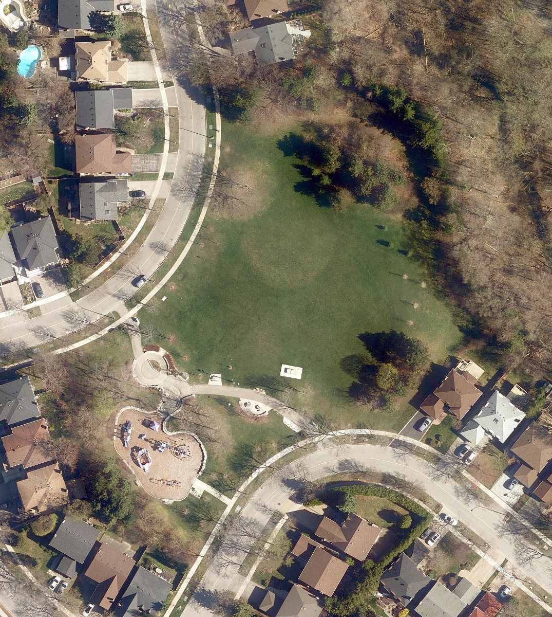 Hidden Trail Park — aerial / top-down view