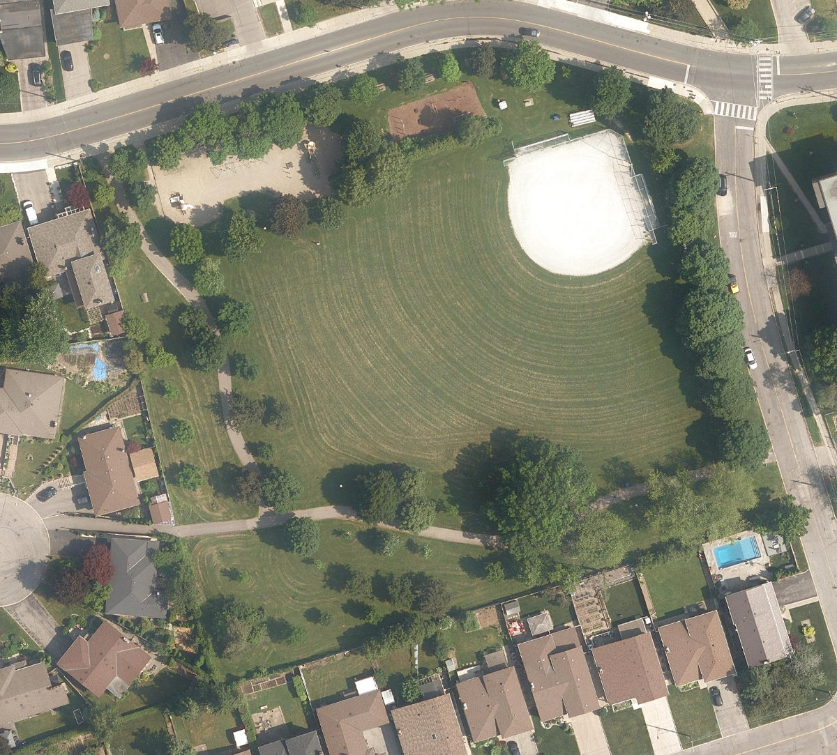 Gulliver Park — aerial / top-down view