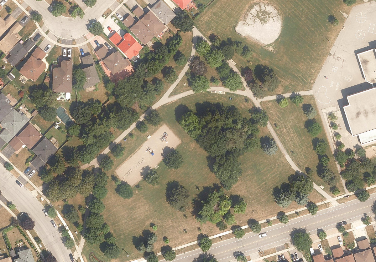 Harvest Moon Park — aerial / top-down view