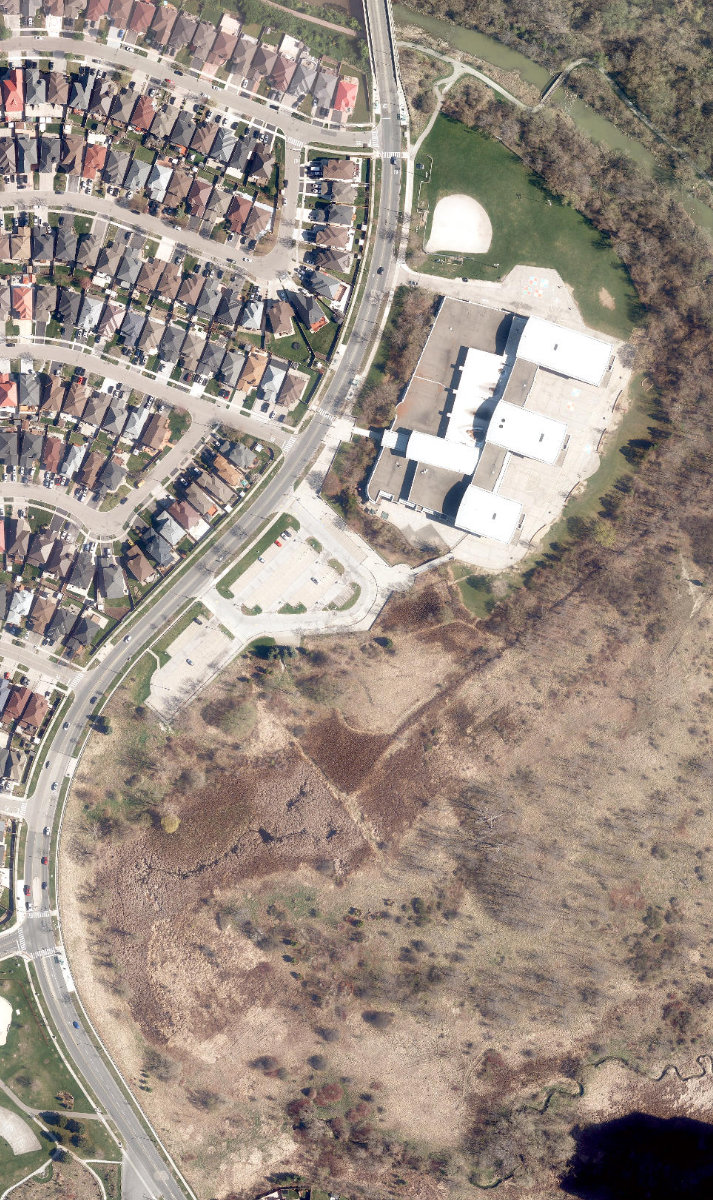 Humberwood Park — aerial / top-down view