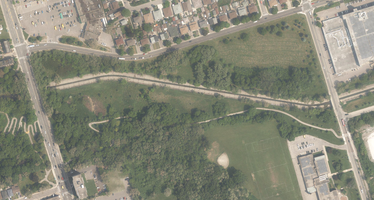 Black Creek Site West — aerial / top-down view