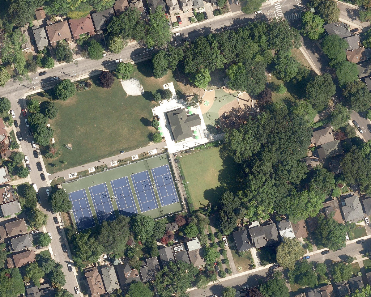 Moorevale Park — aerial / top-down view