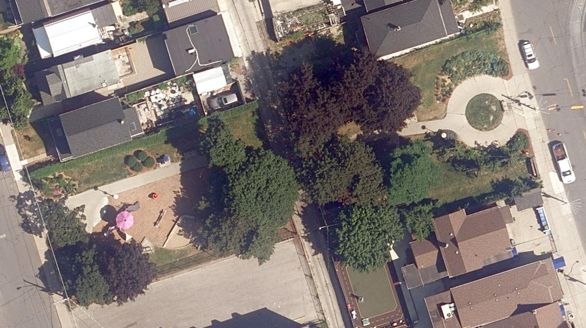 Stanley G. Grizzle Park — aerial / top-down view
