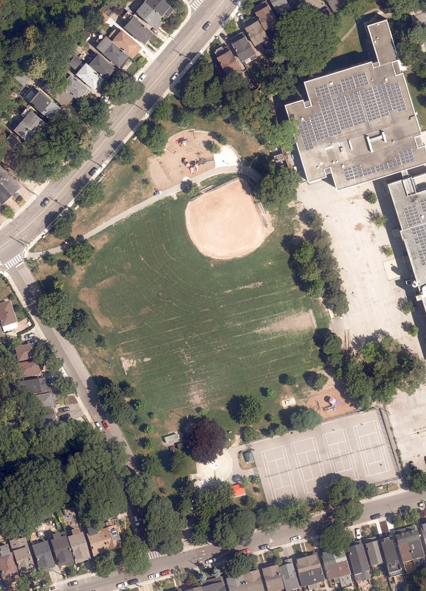 Fairmount Park — aerial / top-down view