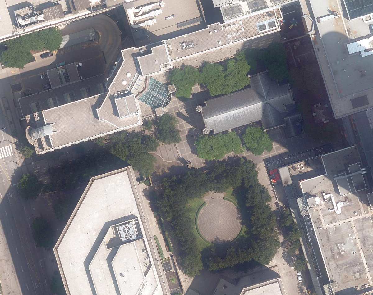 Trinity Square — aerial / top-down view