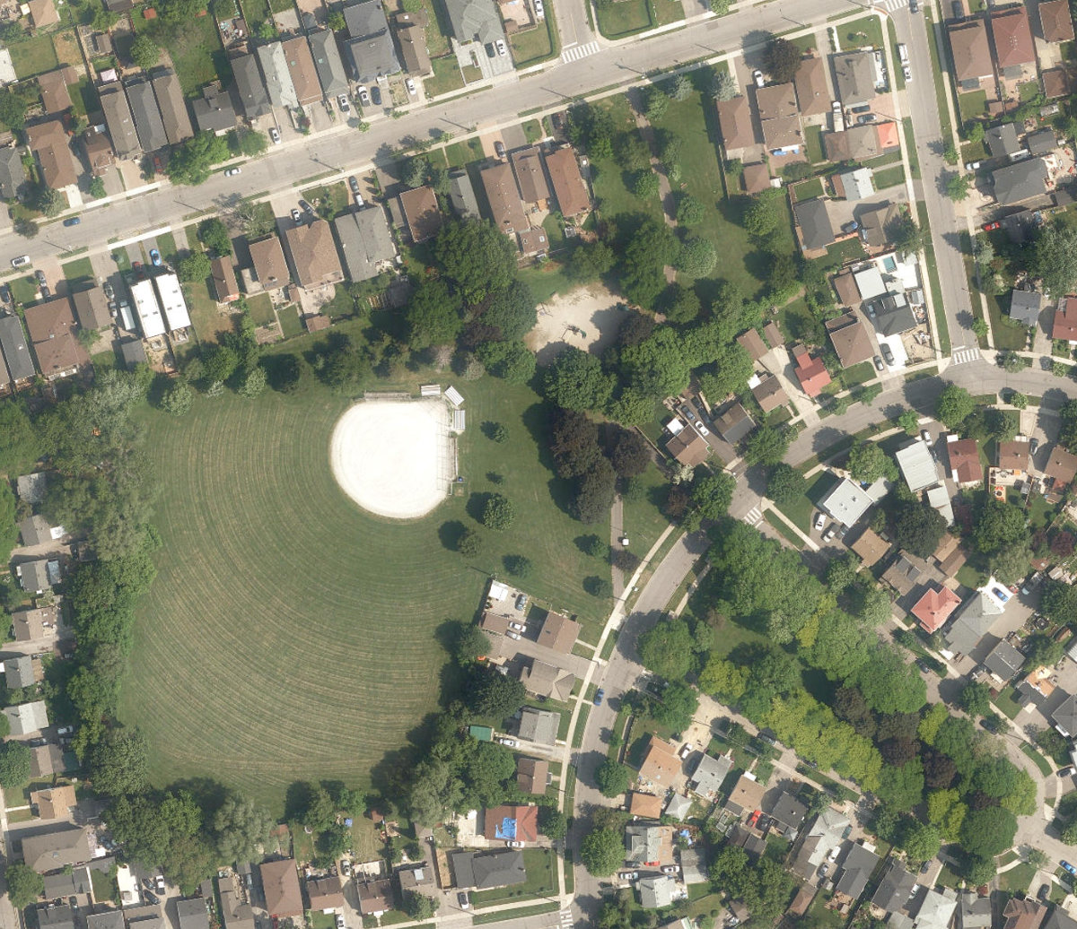 Harding Park — aerial / top-down view