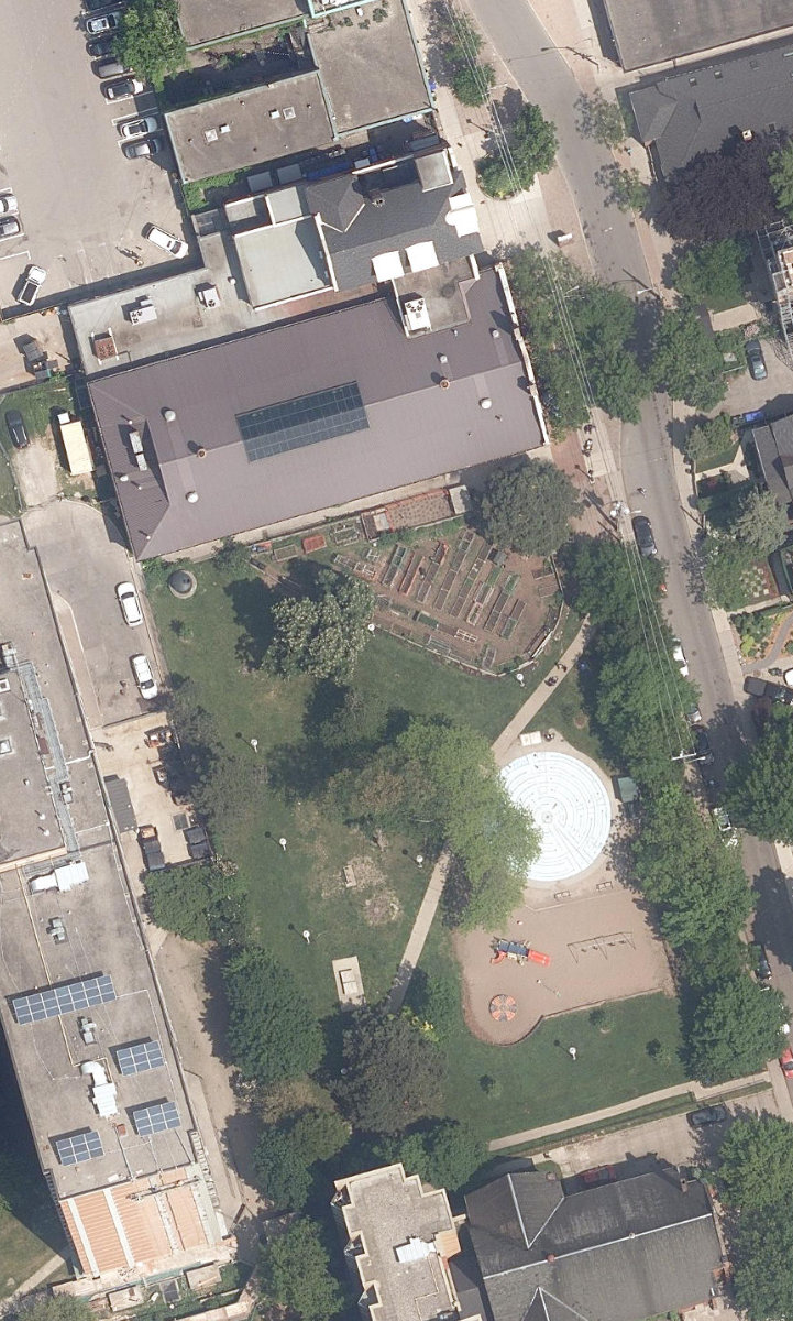 Masaryk Park — aerial / top-down view