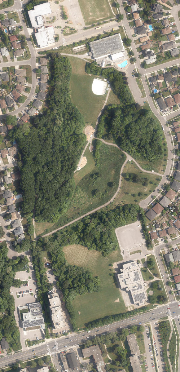 Roding Park — aerial / top-down view