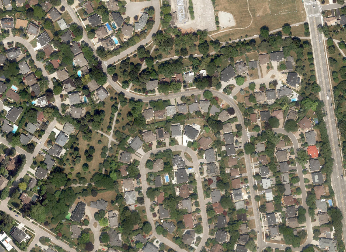 Rippleton Park — aerial / top-down view