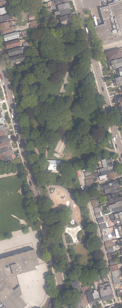 Fred Hamilton Playground — aerial / top-down view