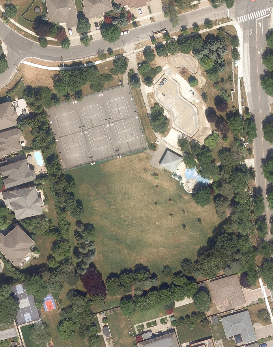 Balmoral Park — aerial / top-down view
