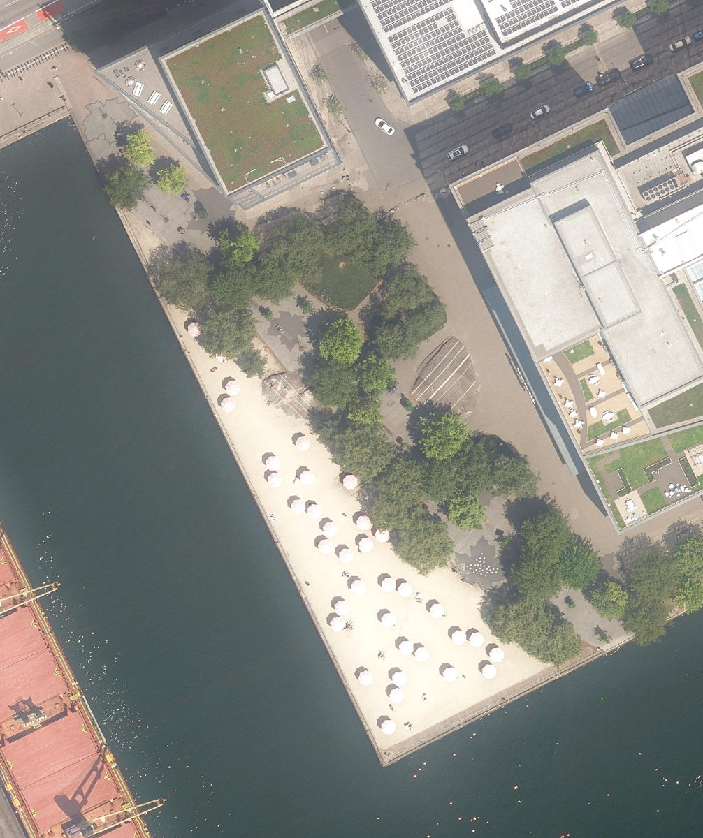 Sugar Beach Park — aerial / top-down view
