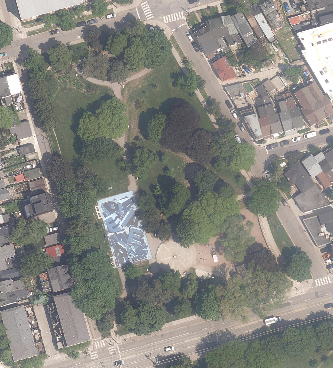 Stanley Park North - Toronto — aerial / top-down view