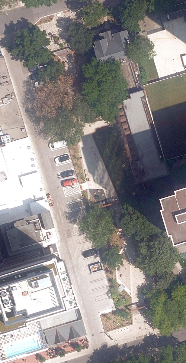 Norman Jewison Park — aerial / top-down view