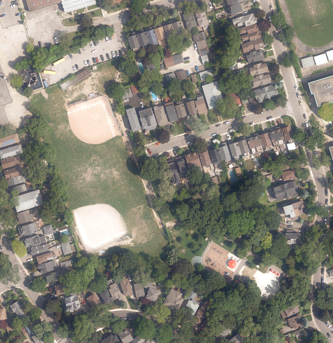 Ravina Gardens — aerial / top-down view