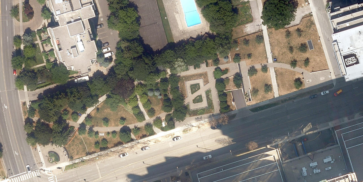 Gibson Park — aerial / top-down view