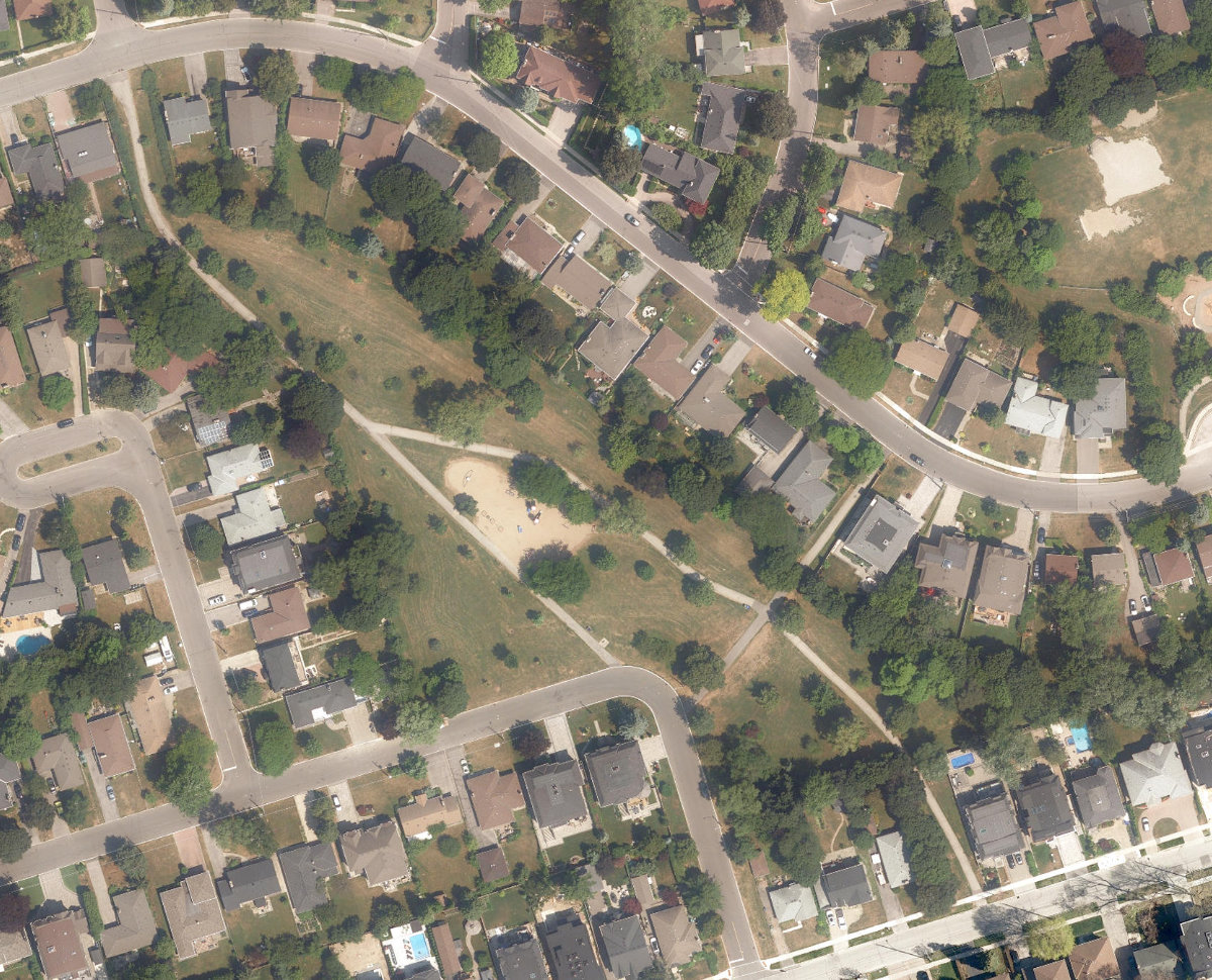 Stafford Park — aerial / top-down view