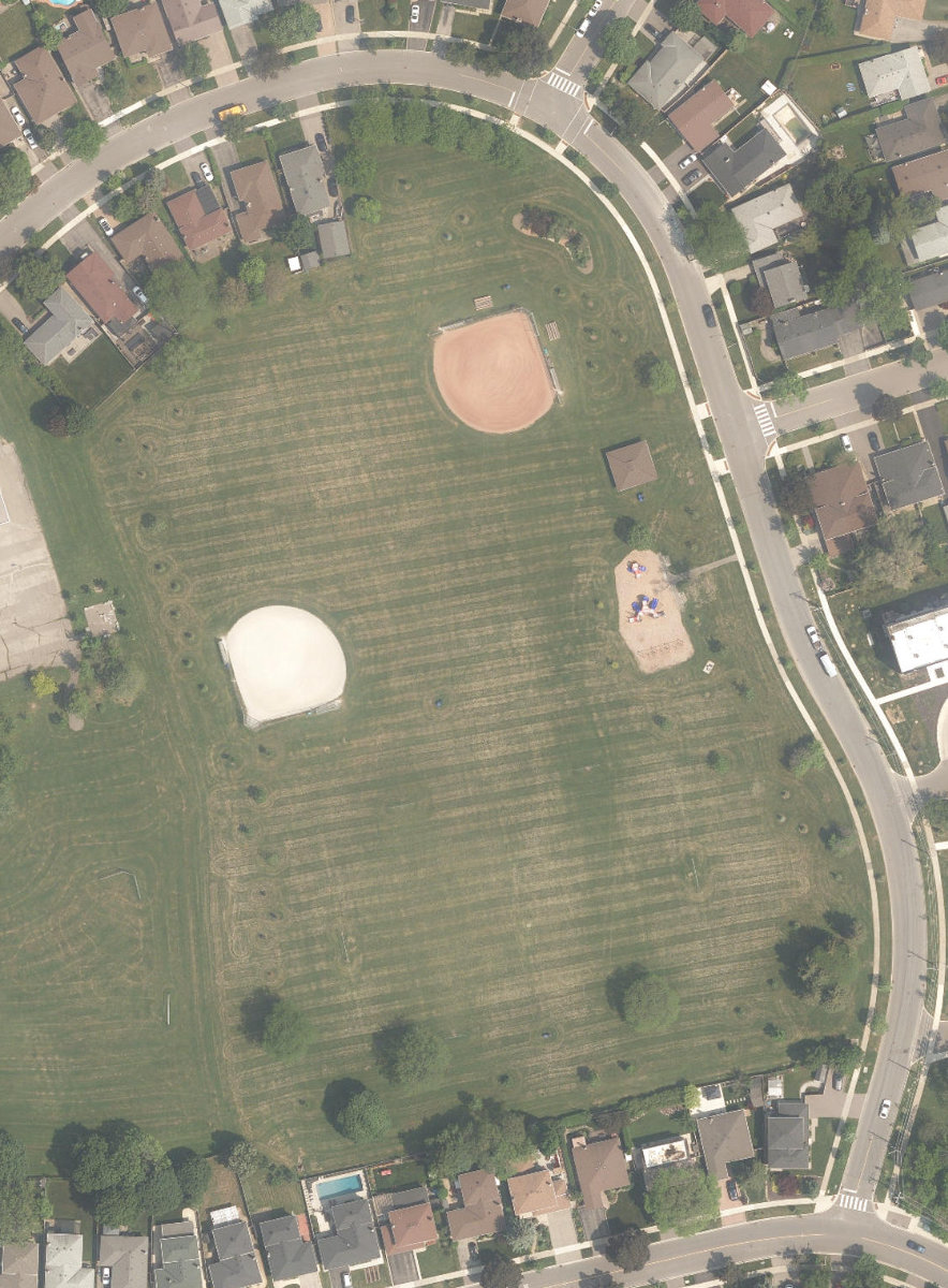 Wellesworth Park — aerial / top-down view