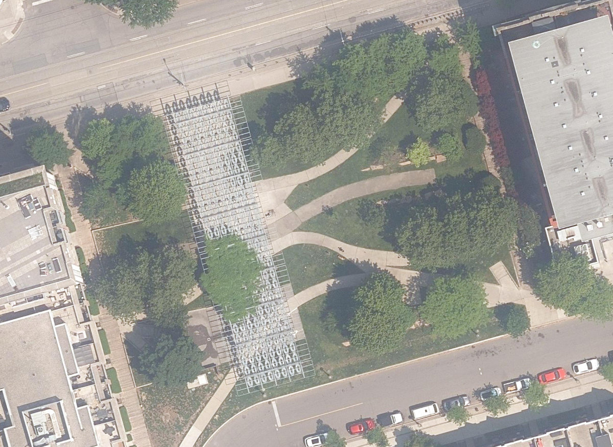 Massey Harris Park — aerial / top-down view