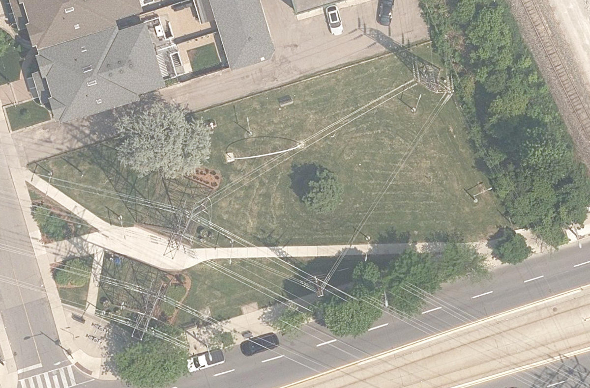 Don Panos Parkette — aerial / top-down view