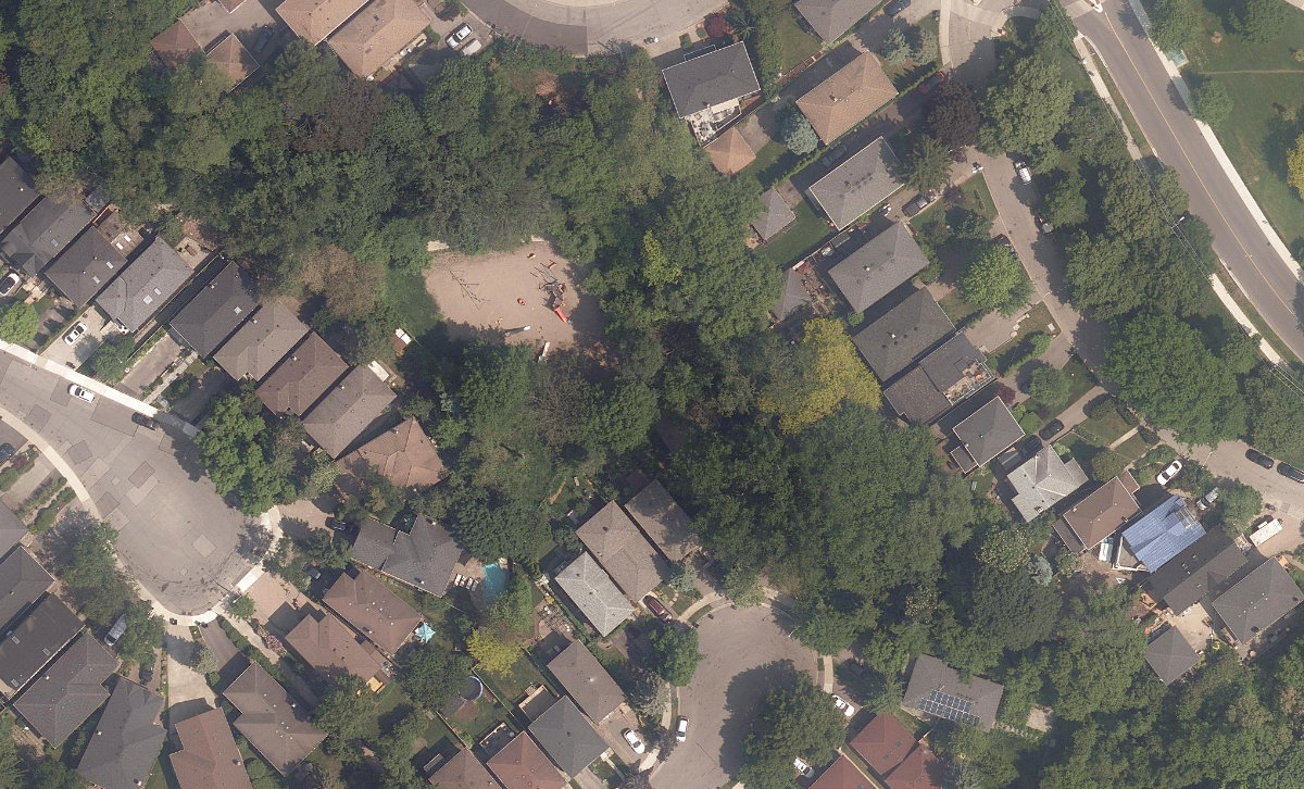 Ormskirk Park — aerial / top-down view
