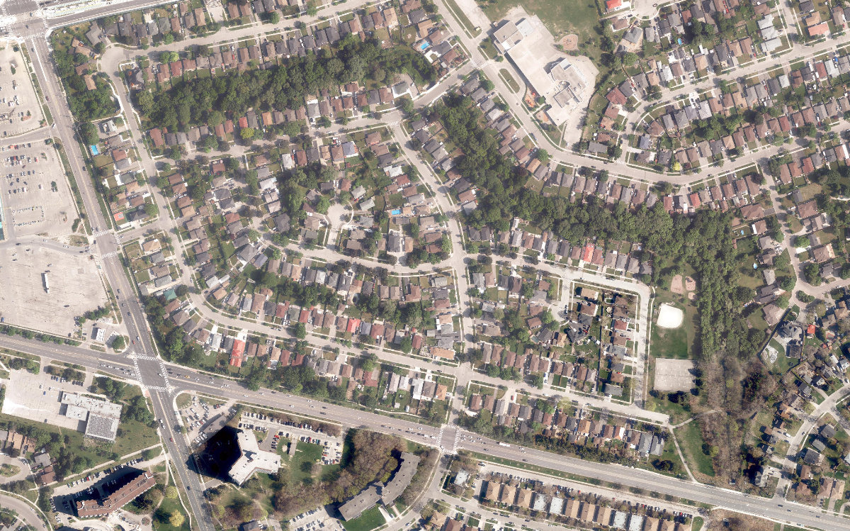 Beaumonde Heights Park — aerial / top-down view