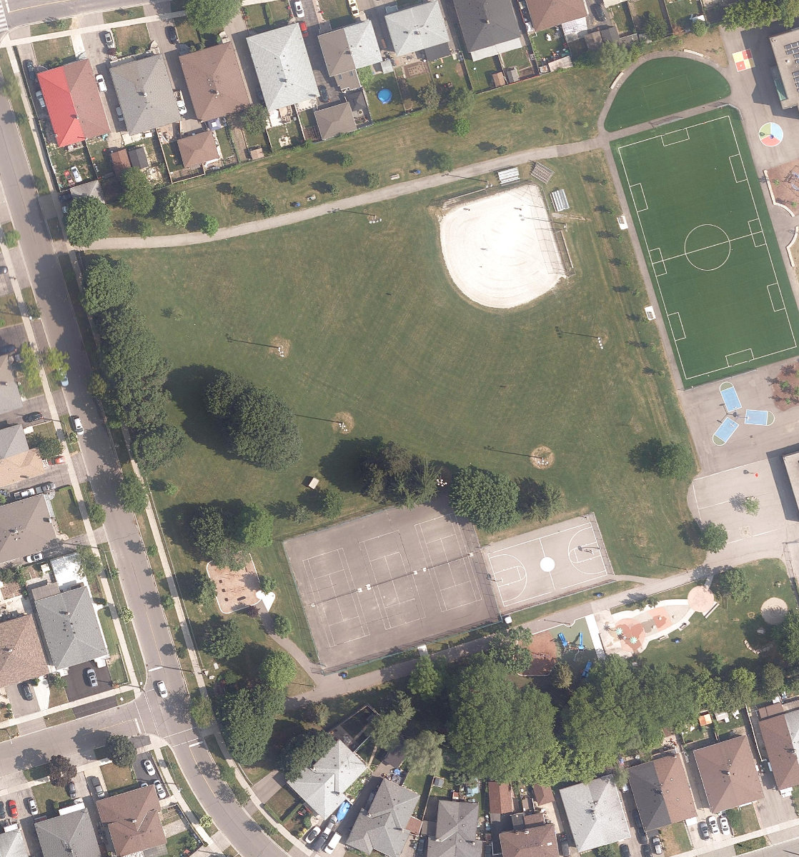Lanyard Park — aerial / top-down view