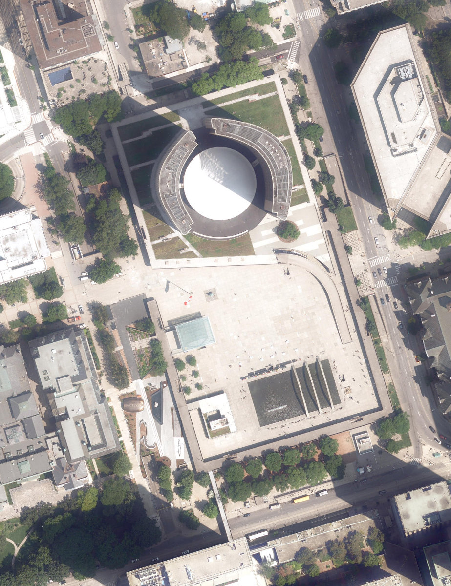 Nathan Phillips Square — aerial / top-down view