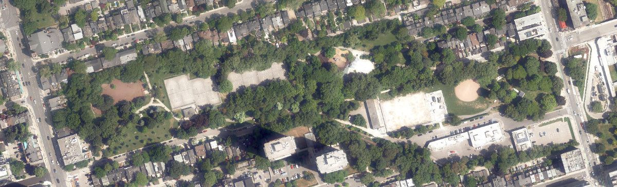 Ramsden Park — aerial / top-down view