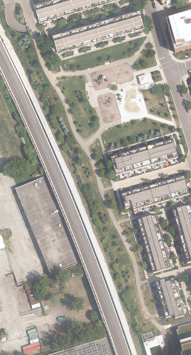 Davenport Village Park — aerial / top-down view