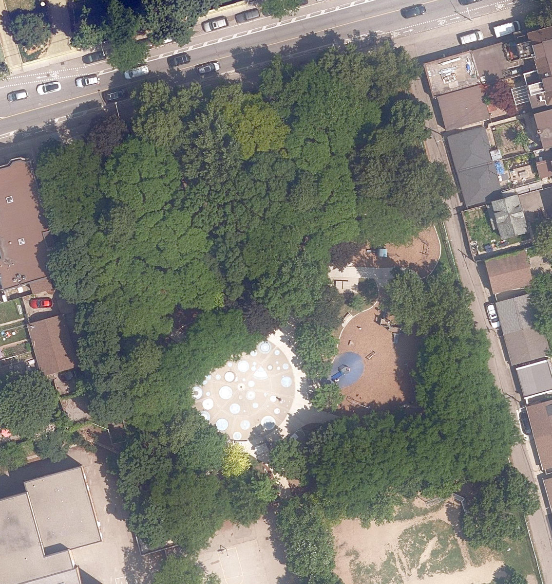 Art Eggleton Park — aerial / top-down view