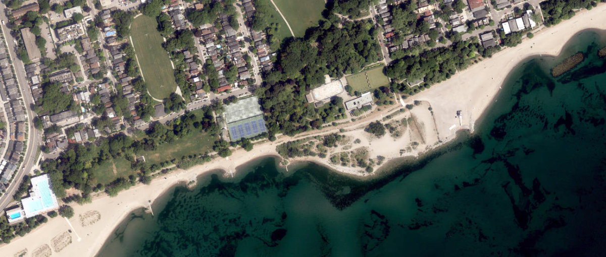 Beaches Park — aerial / top-down view