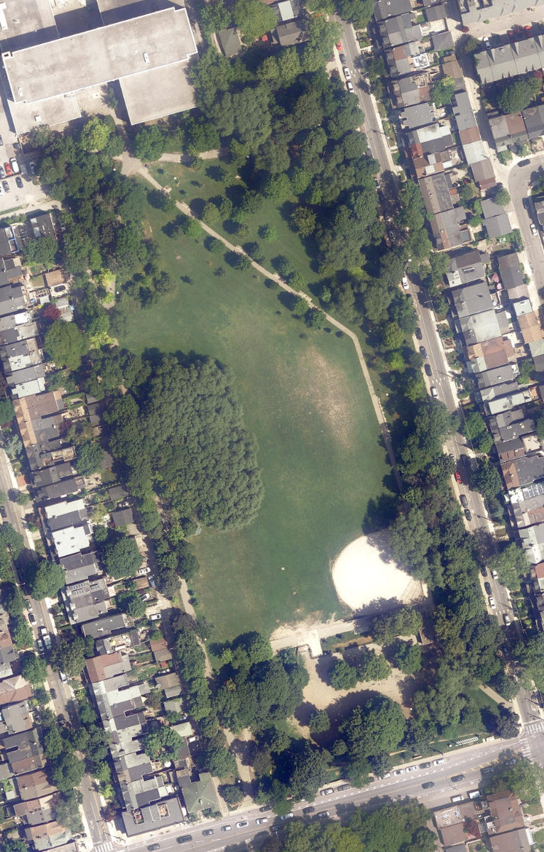 Bickford Park — aerial / top-down view