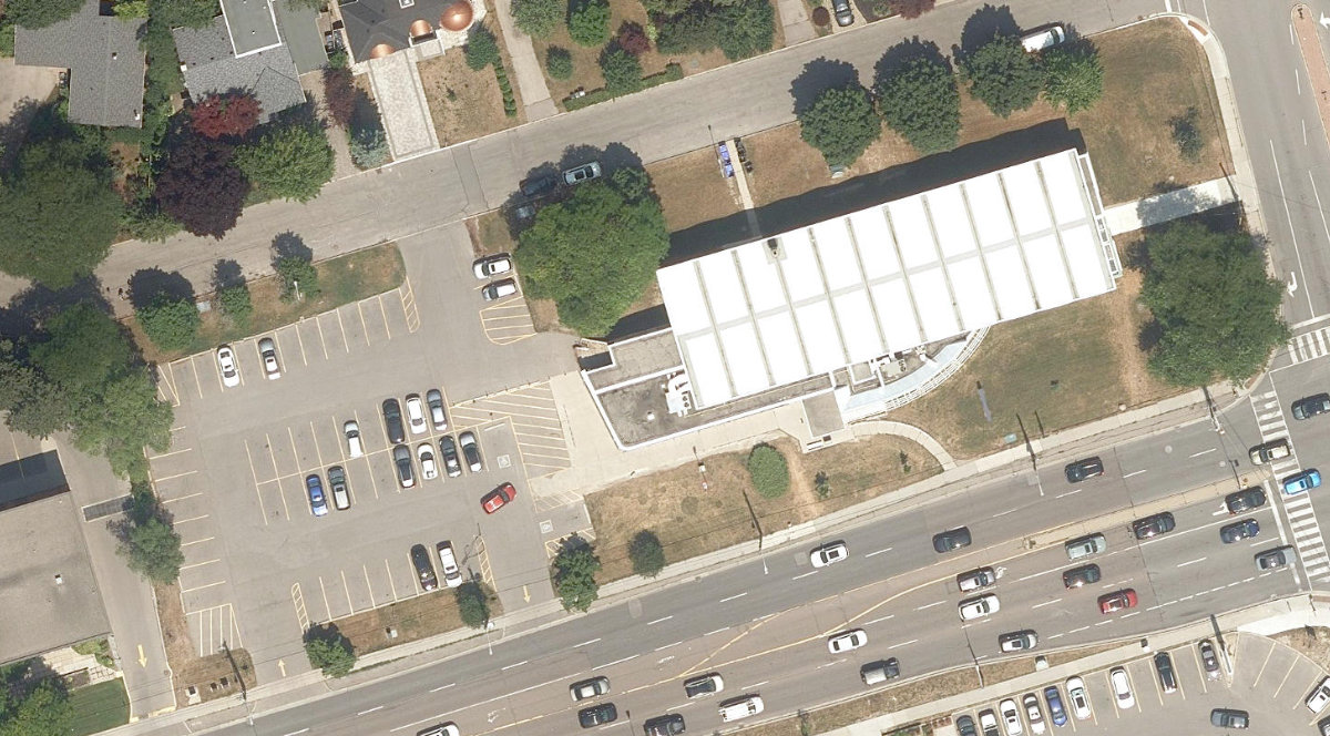 DON MILLS LIBRARY - Building Grounds — site photograph