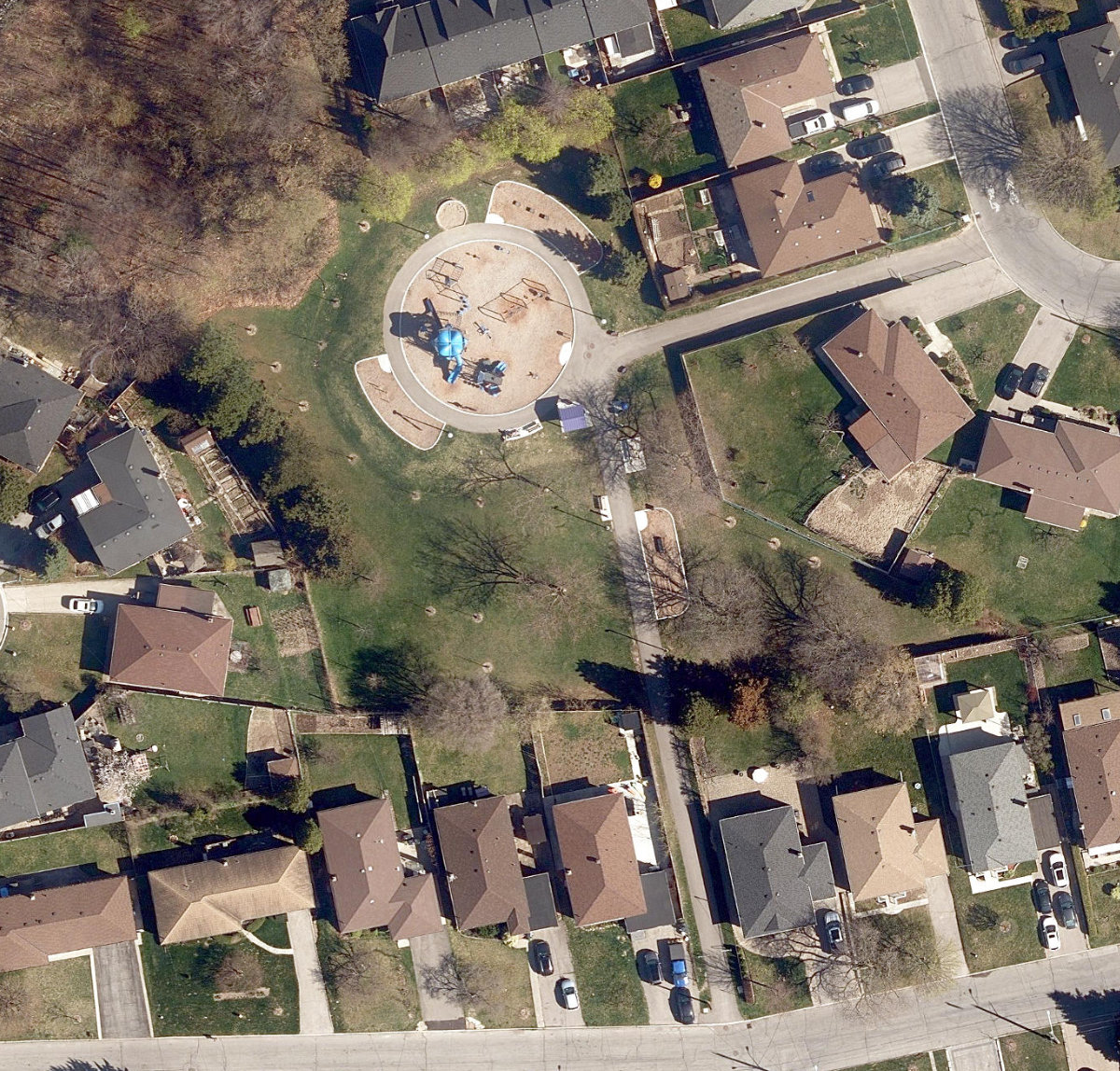 Diana Park — aerial / top-down view