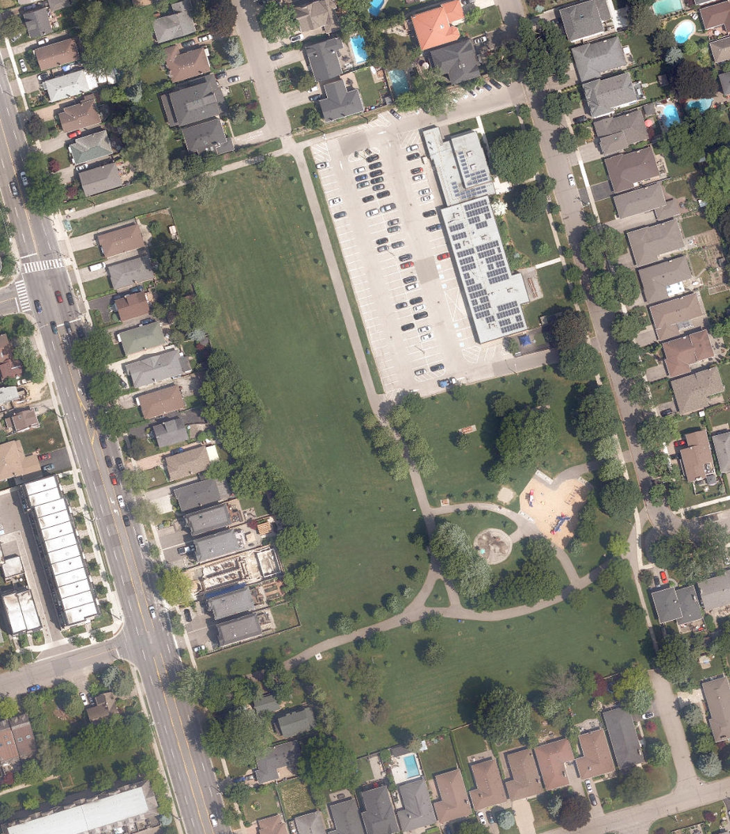 Fairfield Park — aerial / top-down view