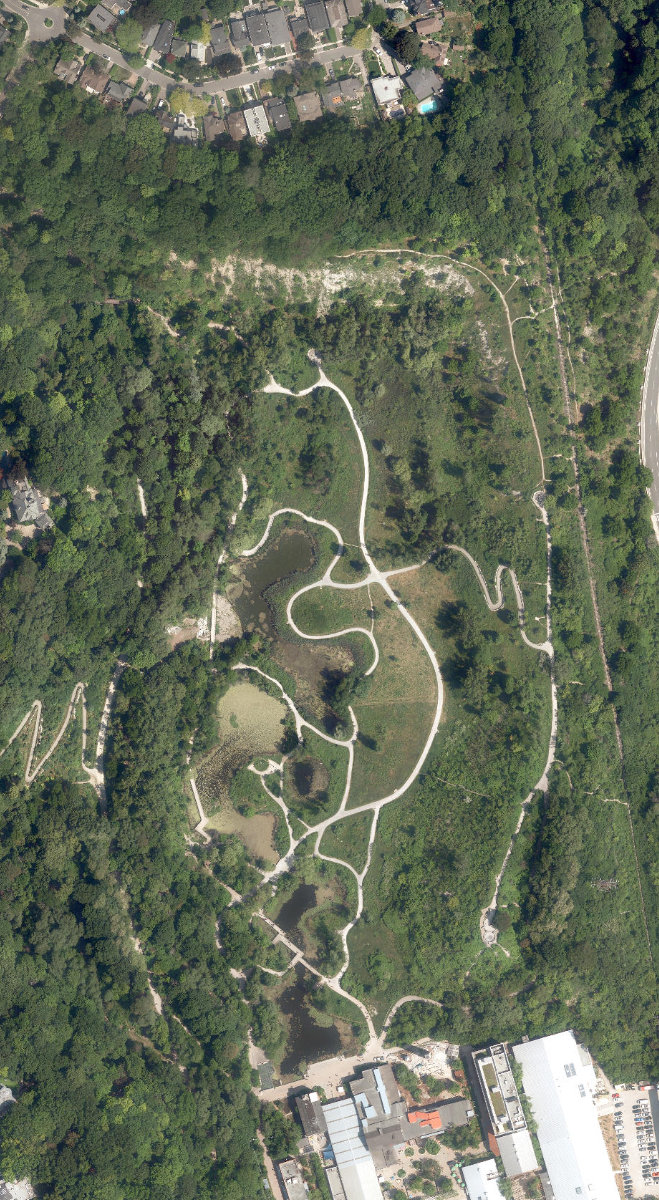 Don Valley Brick Works — aerial / top-down view