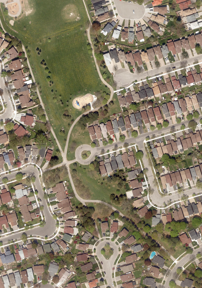 Audrelane Park — aerial / top-down view