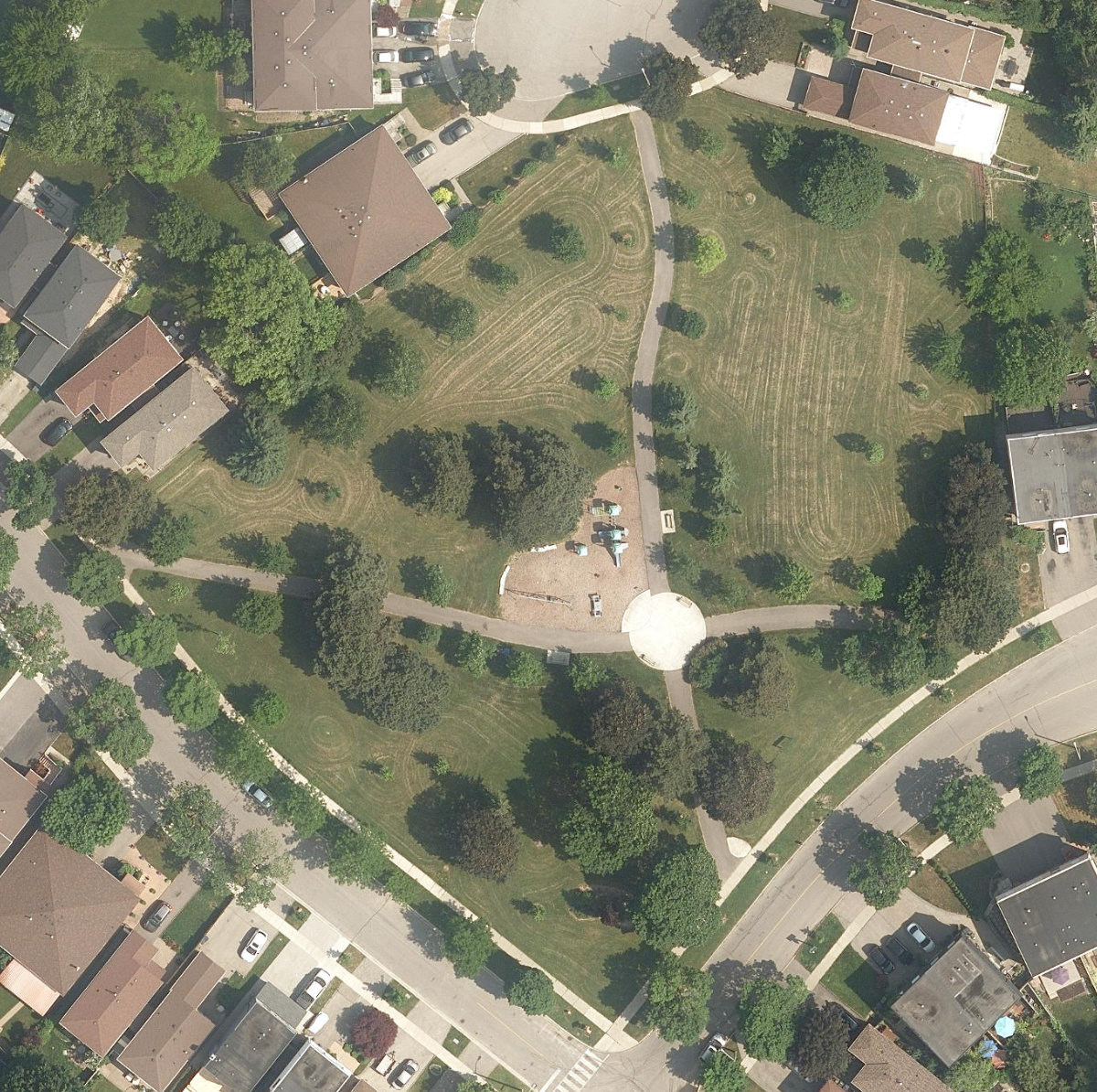 Redgrave Park — aerial / top-down view