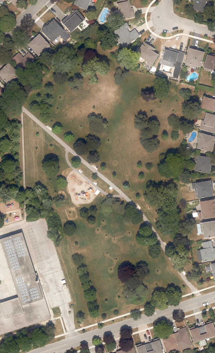 Underhill Park — aerial / top-down view