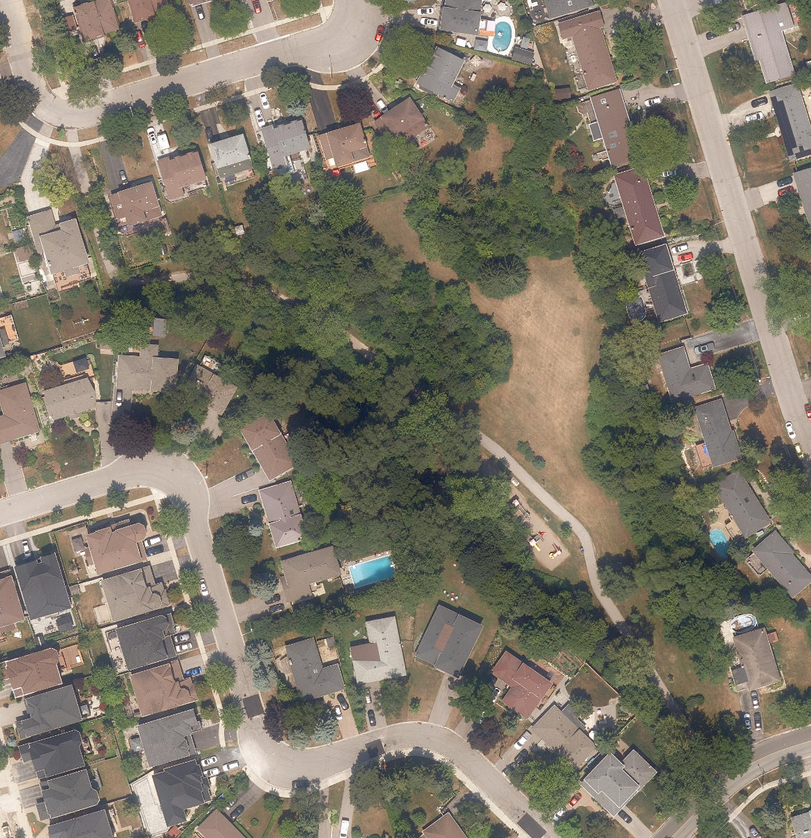 Fanfare Park — aerial / top-down view