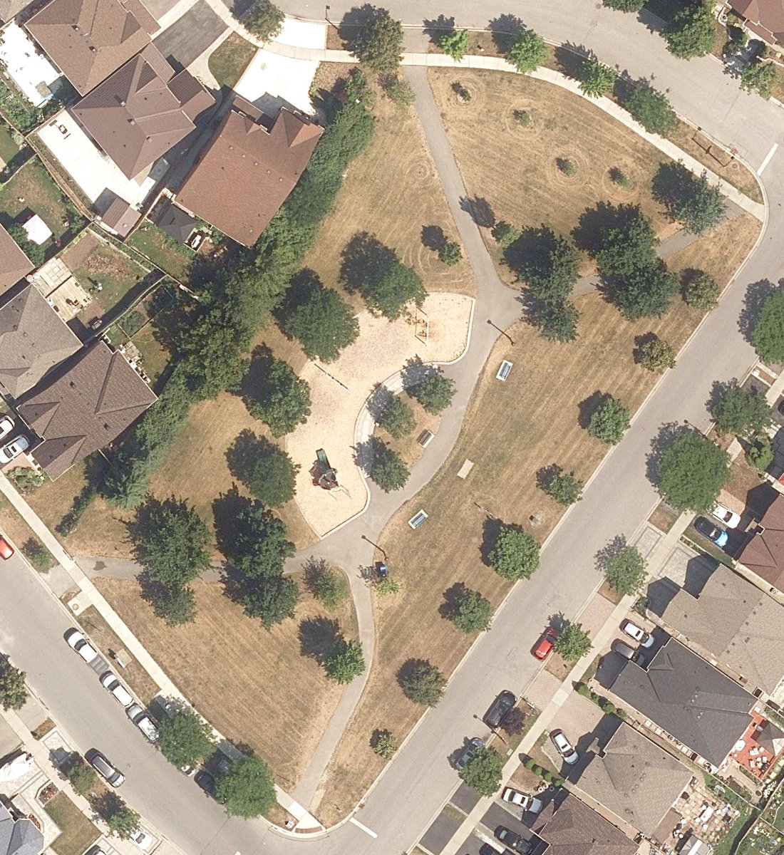 Sisken Trail Park — aerial / top-down view