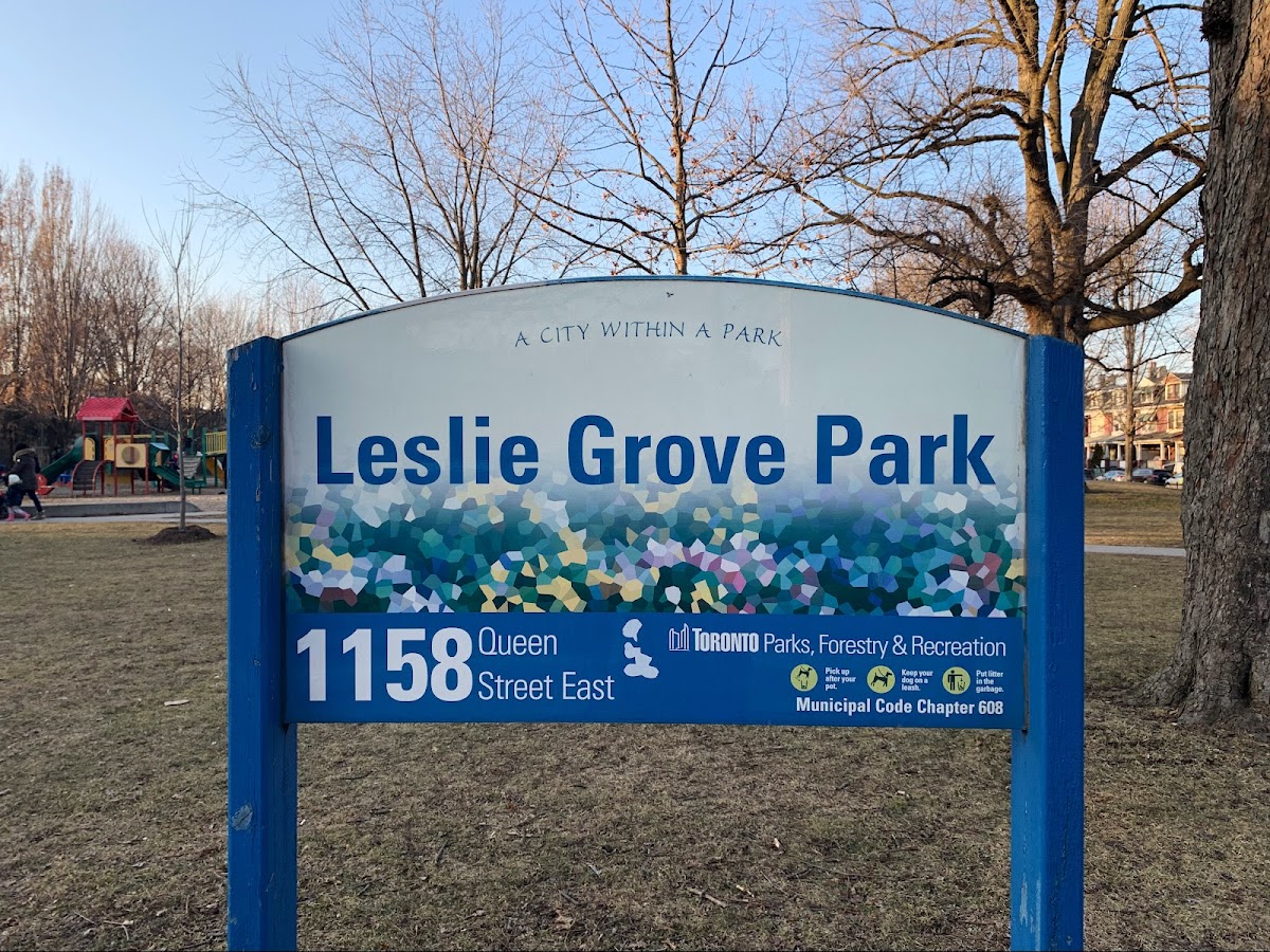 Leslie Grove Park — site photograph